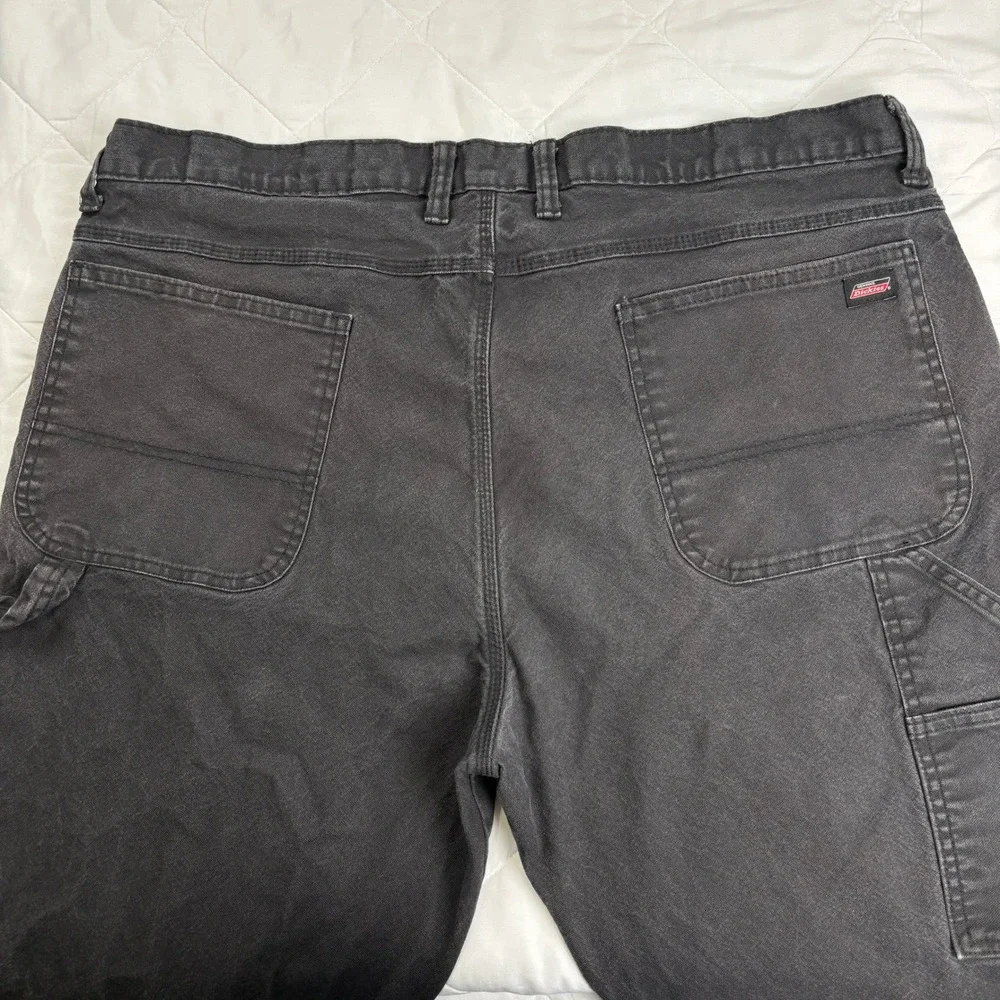 Dickies Men's‎ Carpenter Work Pants 40x32 Black Cotton Stretch Hammer Loop